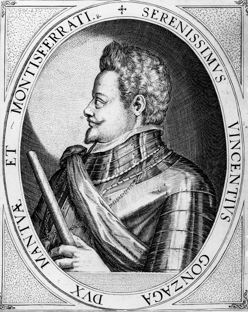 Vincenzo Gonzaga, Duke of Mantua, 1597 by Dominicus or Custodis Custos