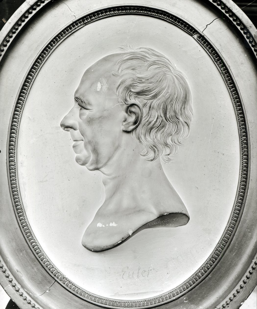 Medallion Portrait of Leonhard Euler by Dominique Rachette