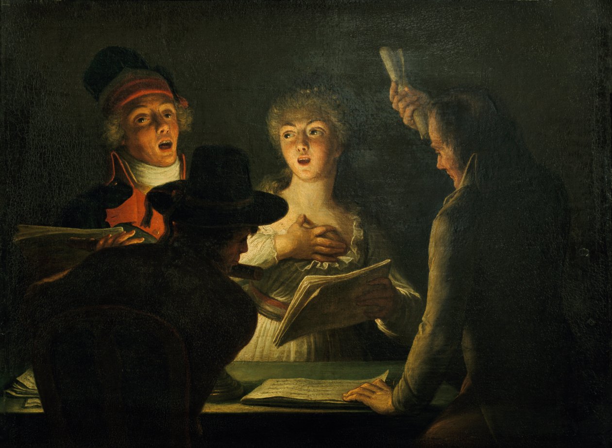 The Patriotic Singers, 1794 by Dominique Doncre