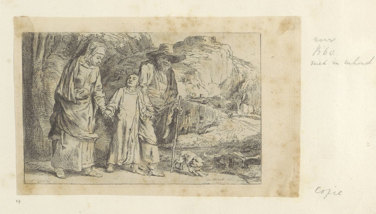 Christ Returning from the Temple with Joseph and Mary by Dominique Vivant Denon (baron) (attributed to)
