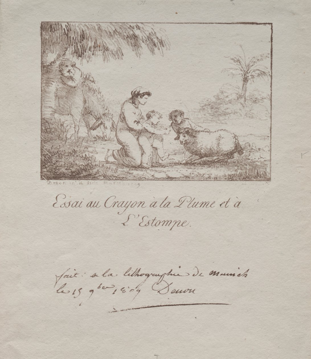 Holy Family on the Flight into Egypt by Dominique Vivant Denon