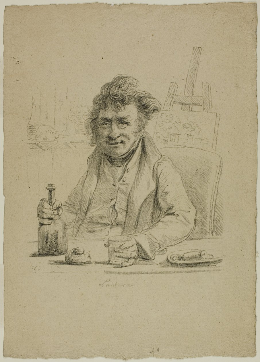 Portrait of Lantara in the Role of Joly, from Le Peintre au Cabaret by Dominique Vivant Denon