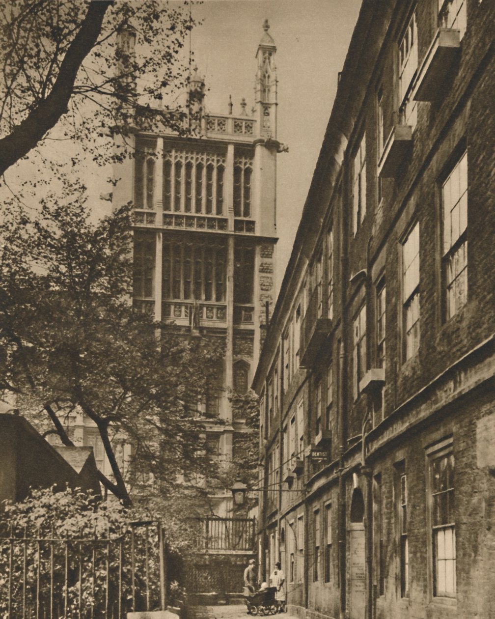Pinnacled Tower of the Records Office from Cliffords Inn by Donald McLeish