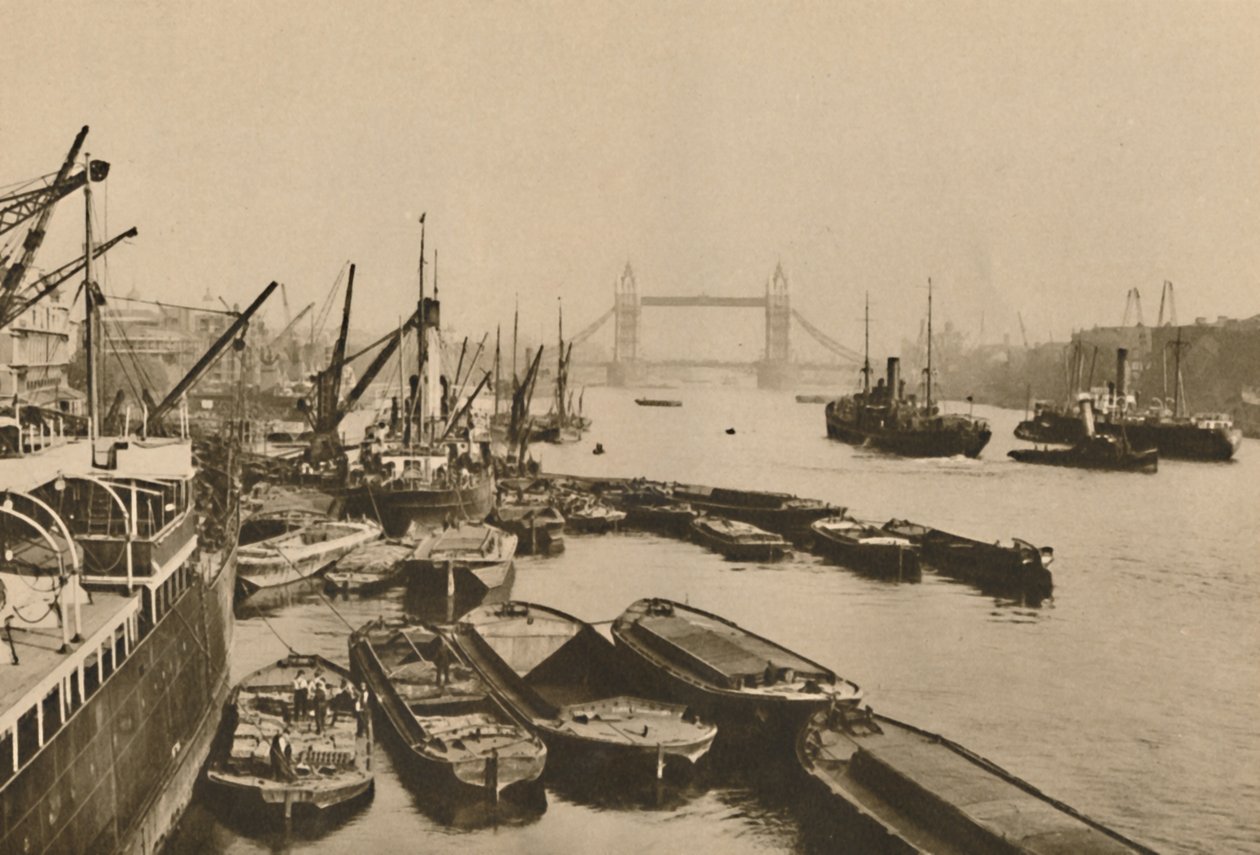 Shipping in the Pool of London: A Vista from London Bridge to Tower Bridge by Donald McLeish