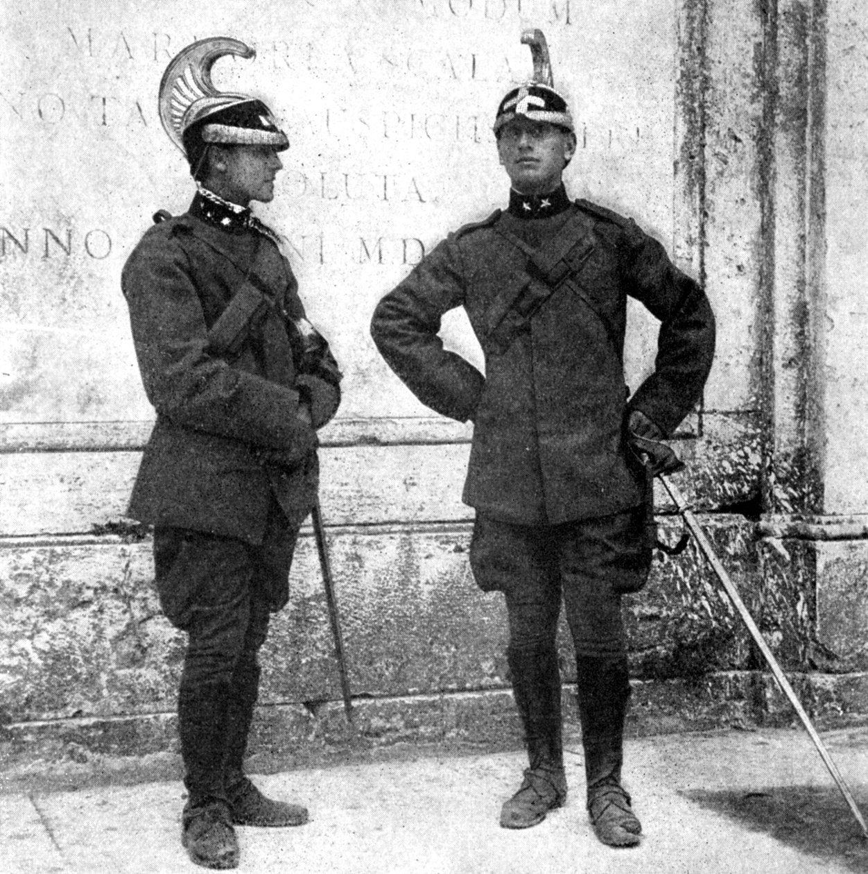 Two Italian Dragoons, 1922 by Donald McLeish