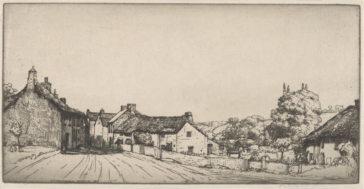 A Devonshire Village by Donald Shaw MacLaughlan