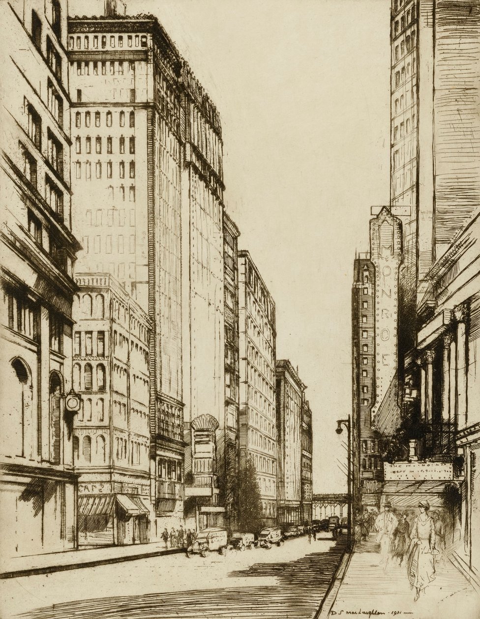 Chicago, Monroe Street by Donald Shaw MacLaughlan