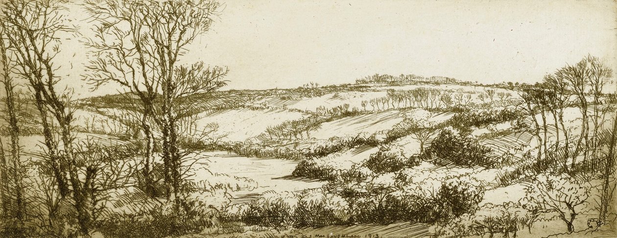 Cornish Landscape No. 1 by Donald Shaw MacLaughlan