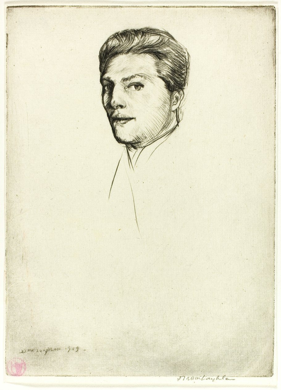 Drypoint Number Five: Portrait by Donald Shaw MacLaughlan
