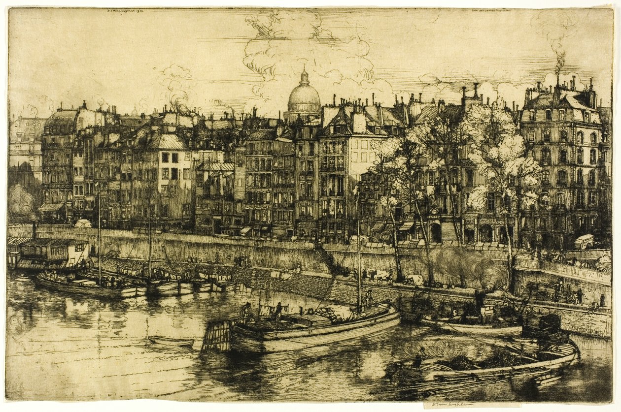 Quai des Grands Augustins, Paris by Donald Shaw MacLaughlan