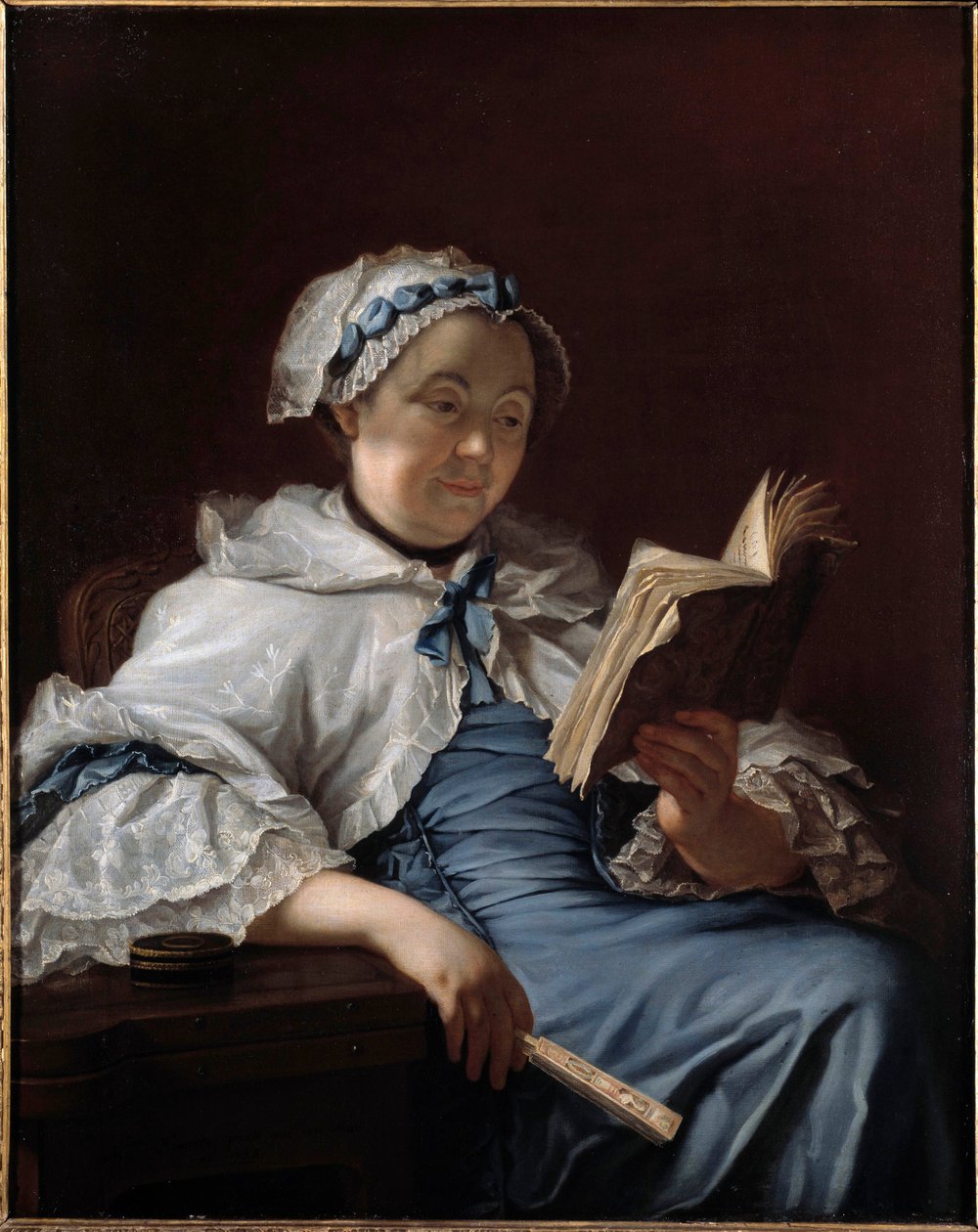 Portrait of Madame Nonotte (Painting by Donat Nonotte) by Donat Nonotte
