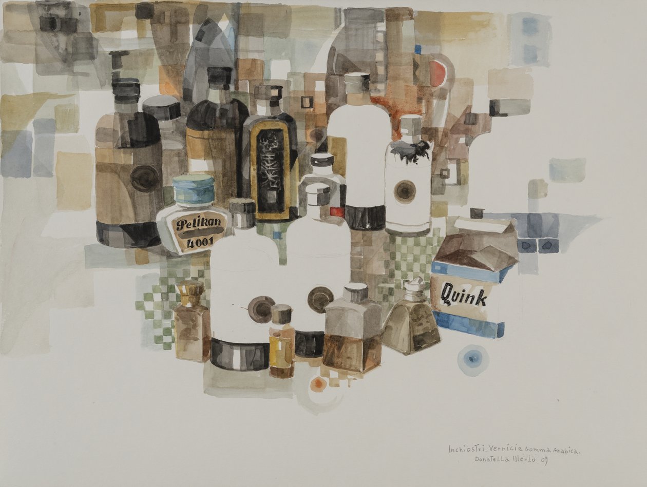 Inks. Varnishes and Gum Arabic, 2009 by Donatella Merlo