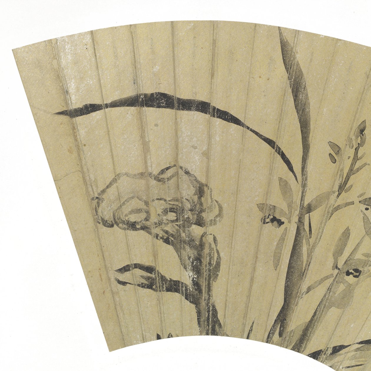 Orchids, Fungus and Rock (detail) by Dong Qichang