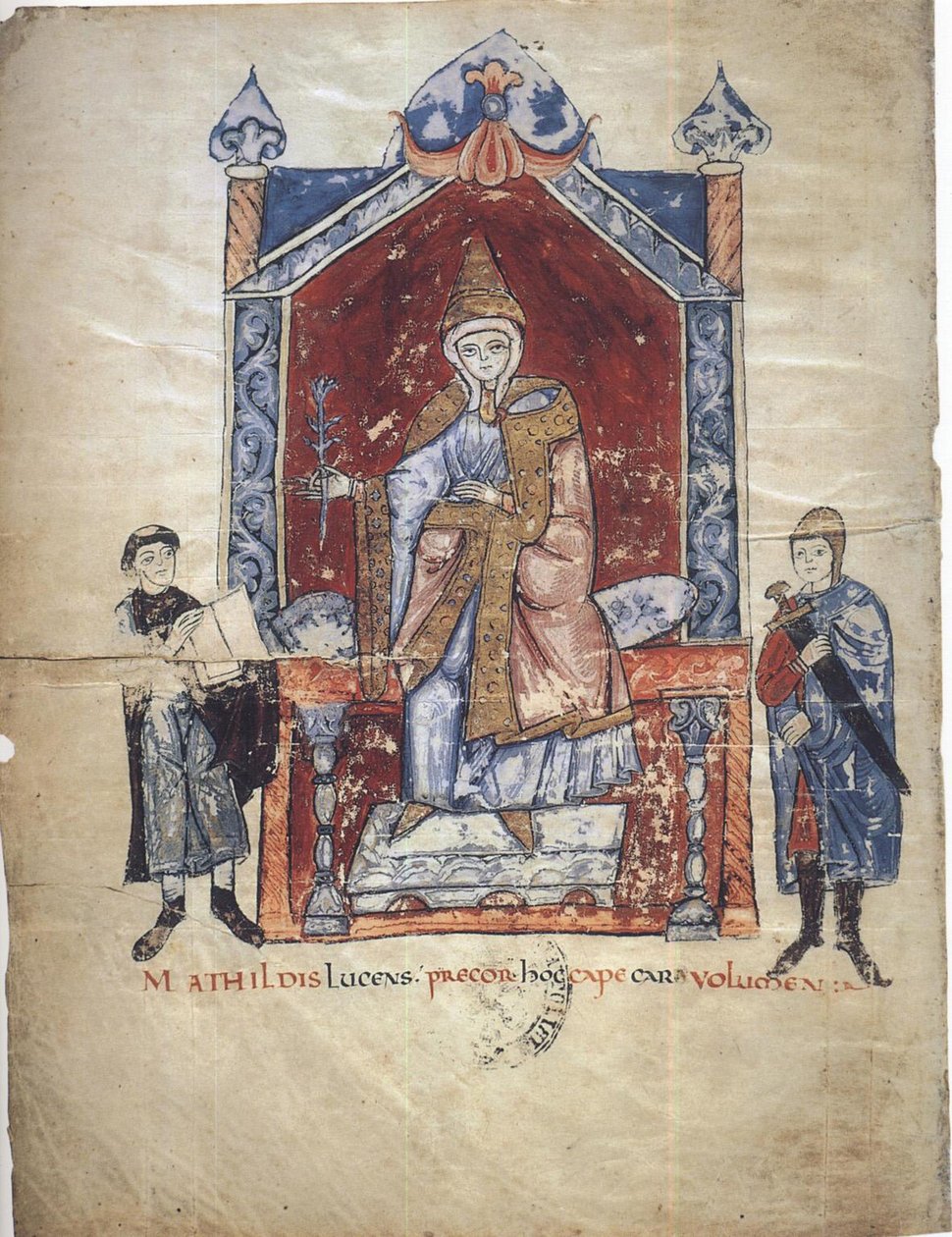Matilda of Tuscany From: Vita Mathildis di Donizone di Canossa by Donizone di Canossa
