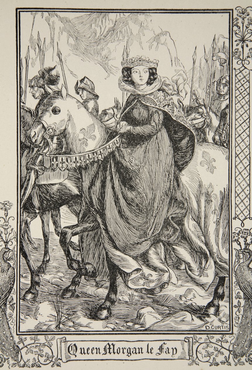 Queen Morgan le Fay, illustration from 