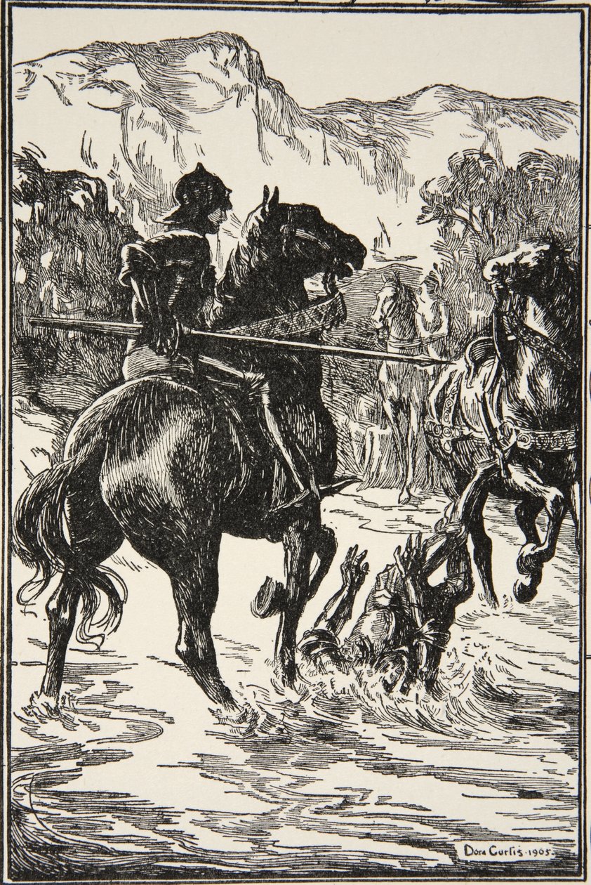 Struck him such a blow, illustration from 