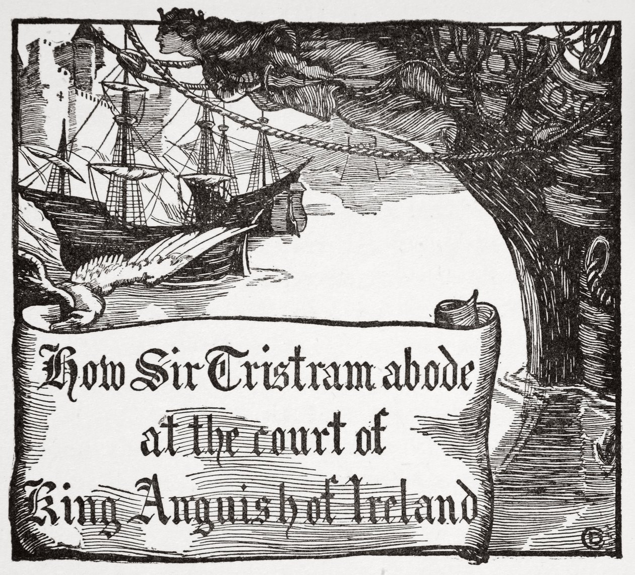 How Tristram abode at the court of King Anguish of Ireland, 1905