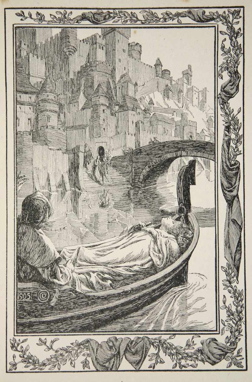 The Barge Floated Down the River, illustration from 