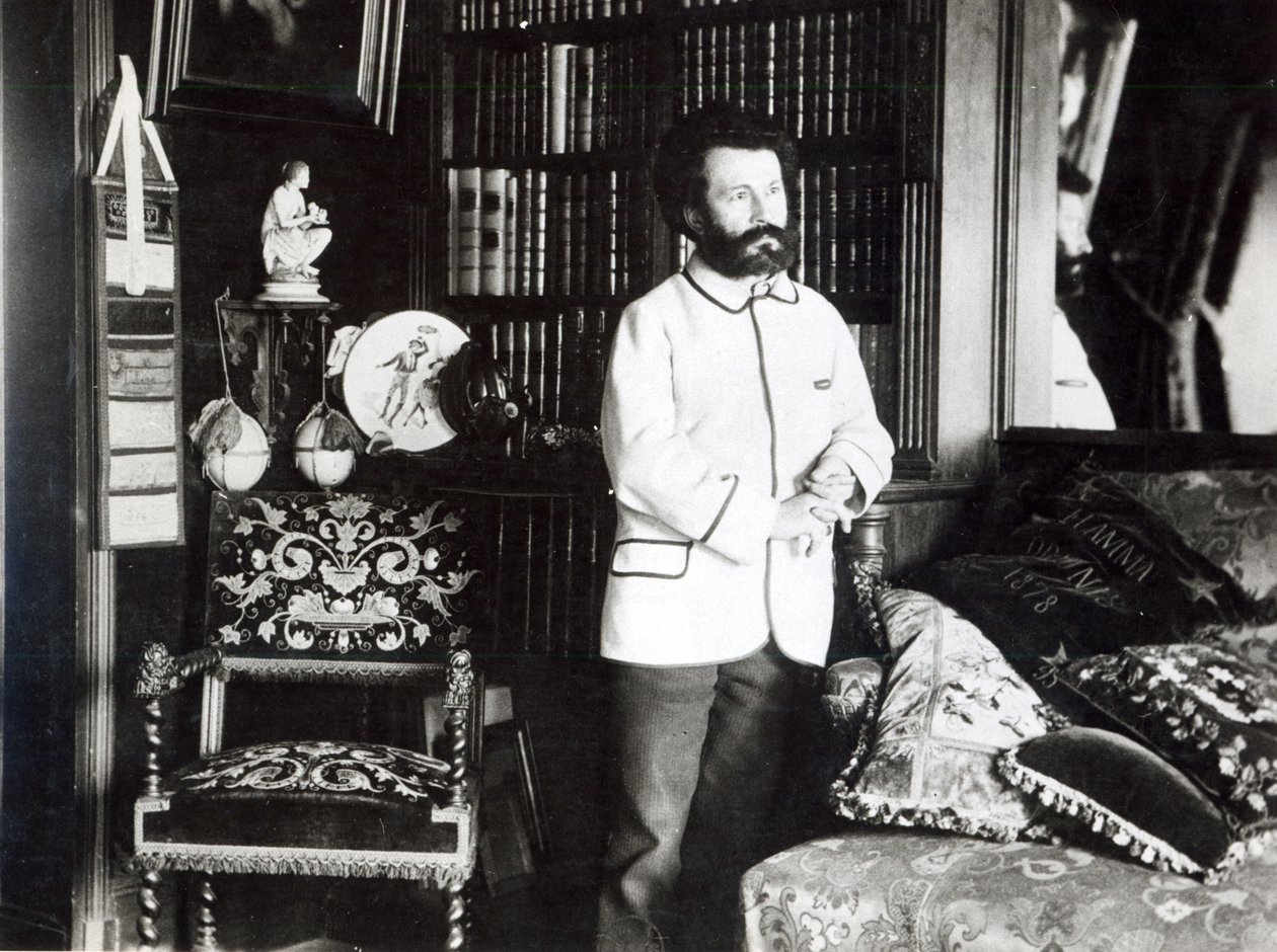 Camille Flammarion in His Study by Dornac