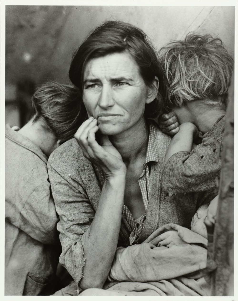 Portrait of Florence Owens Thompson (Migrant Mother, 1936) by Dorothea Lange