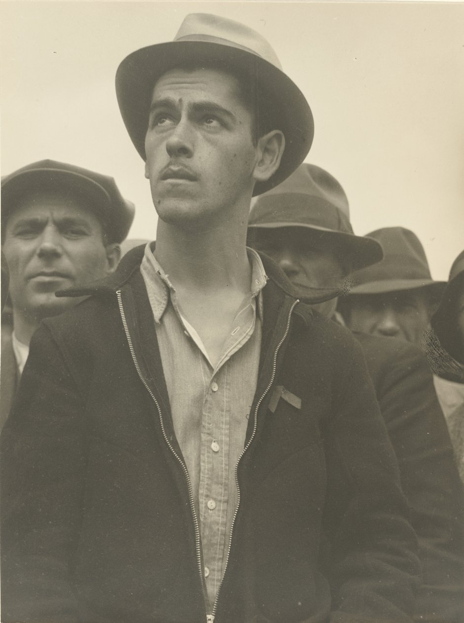 Street Meeting, San Francisco by Dorothea Lange