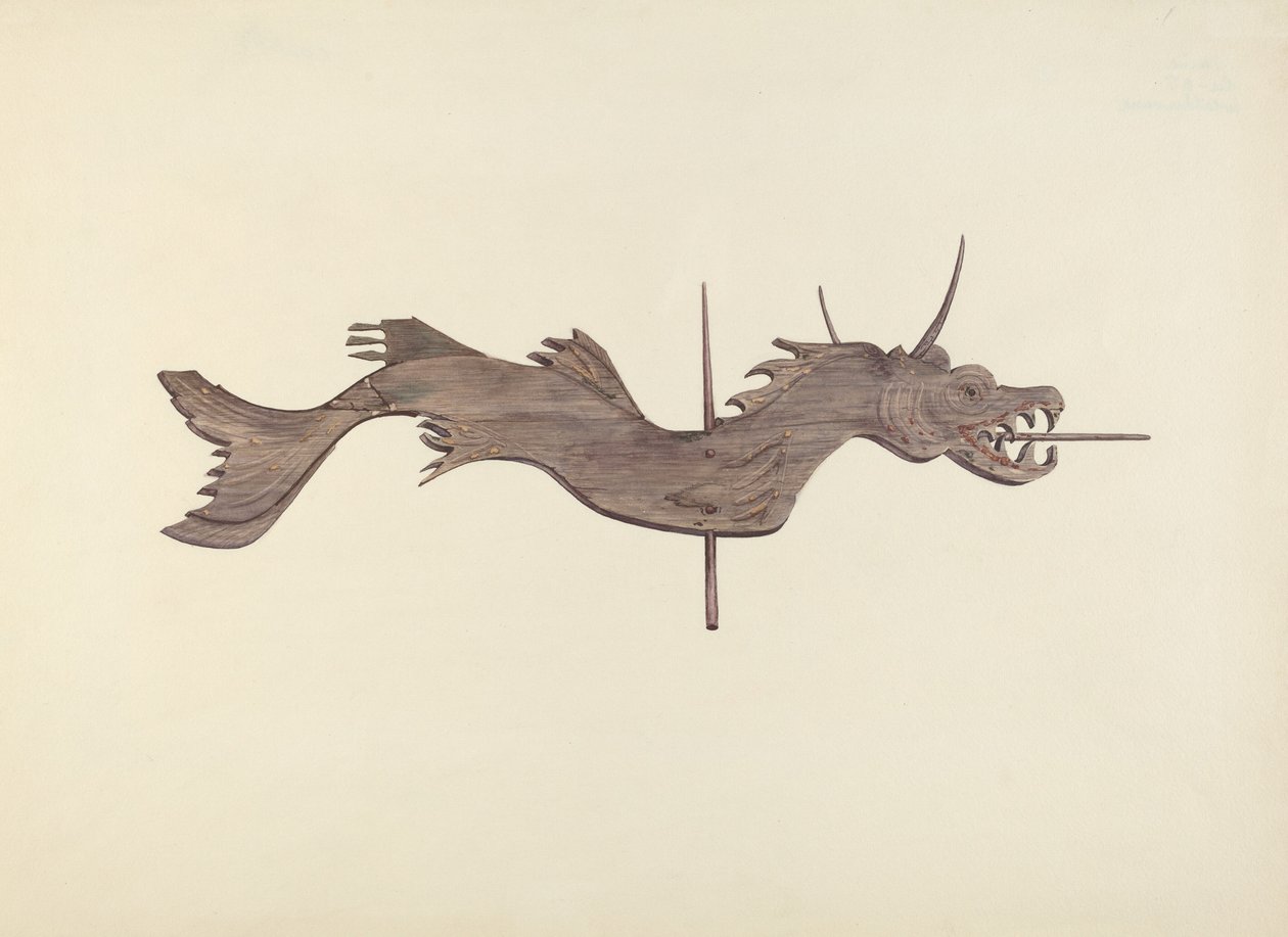 Dragon Weather Vane by Dorothy Hay Jensen