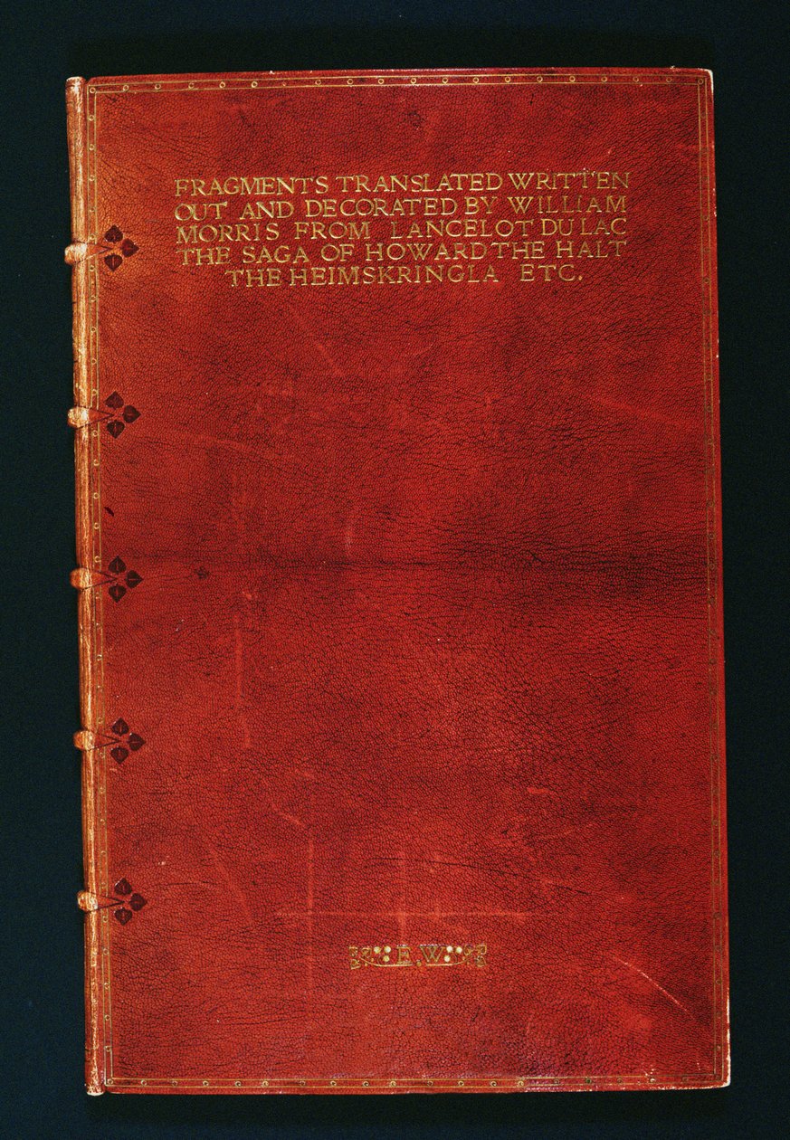Volume of manuscript fragments bound for Emery Walker by Douglas B. Cockerell