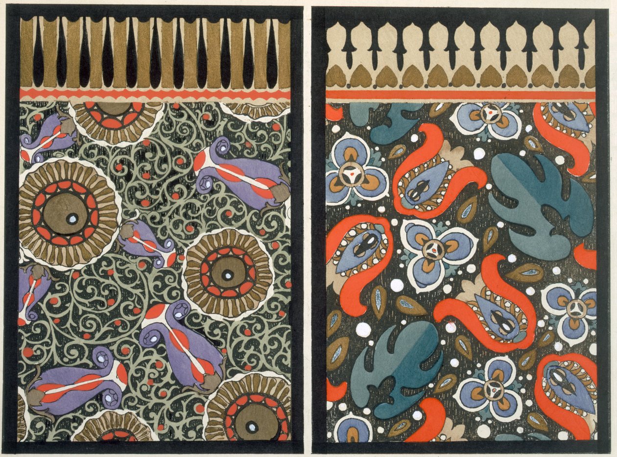 Wallpaper design, c.1908 by Dr. P. Siegal