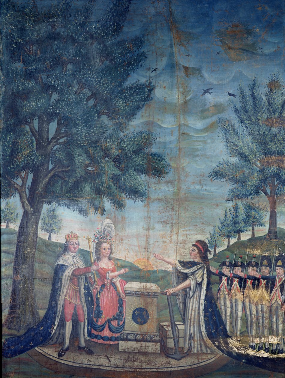 Oath of the King, the Queen, the Nation and the National Guard at the Festival of the Federation, 14th July 1790 by Dubois