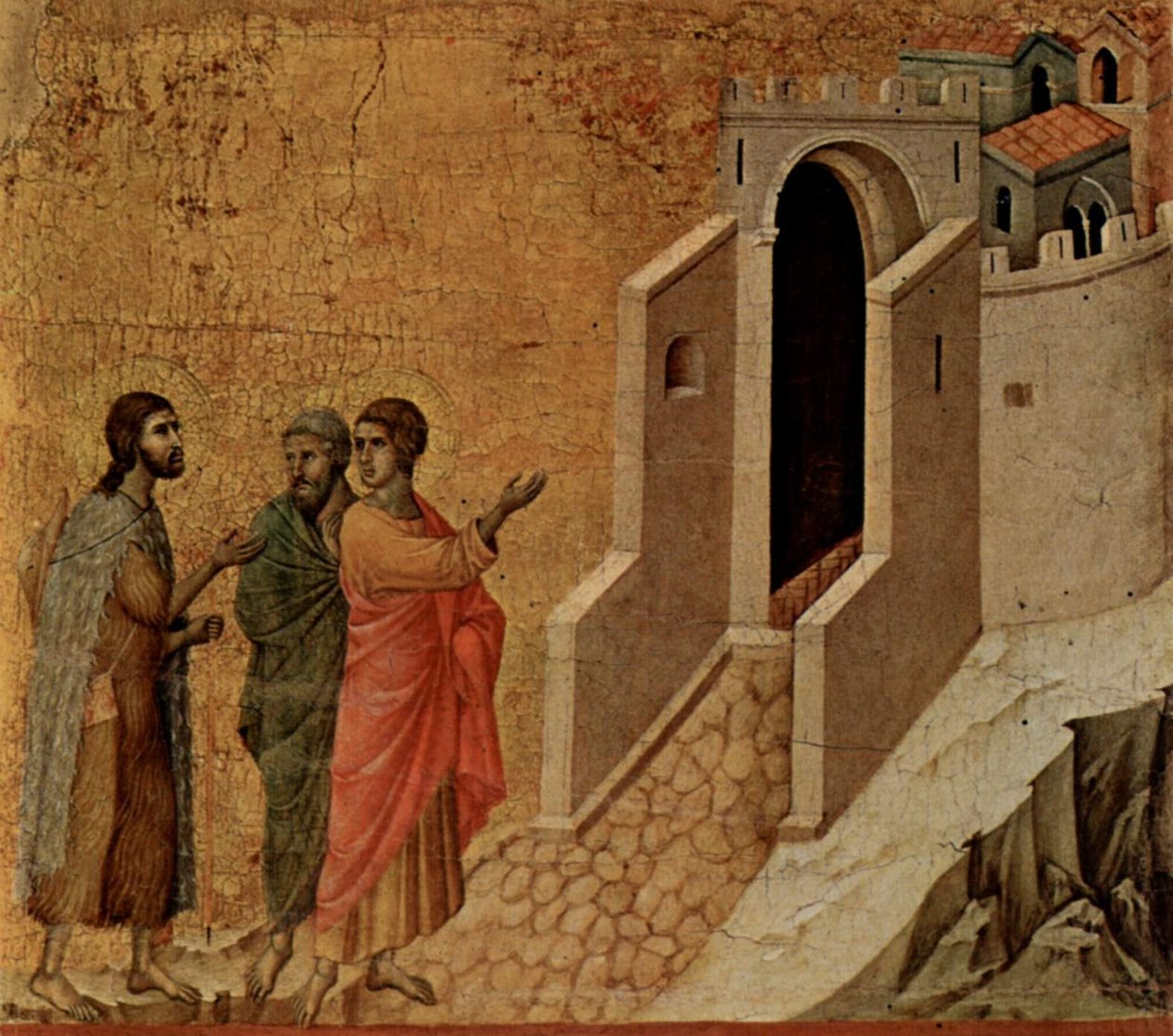 Emaus by Duccio di Buoninsegna