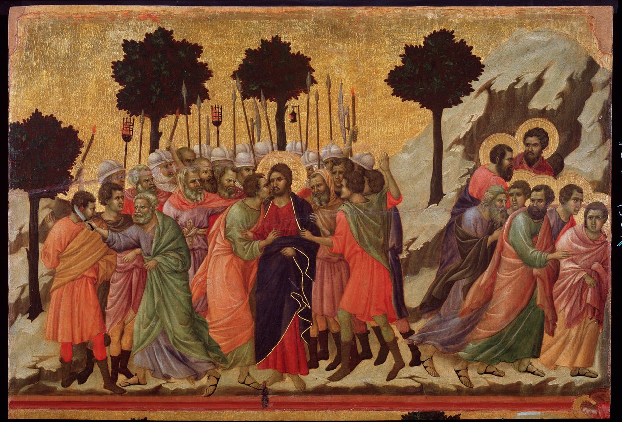 The kiss of Judas and the capture of Jesus