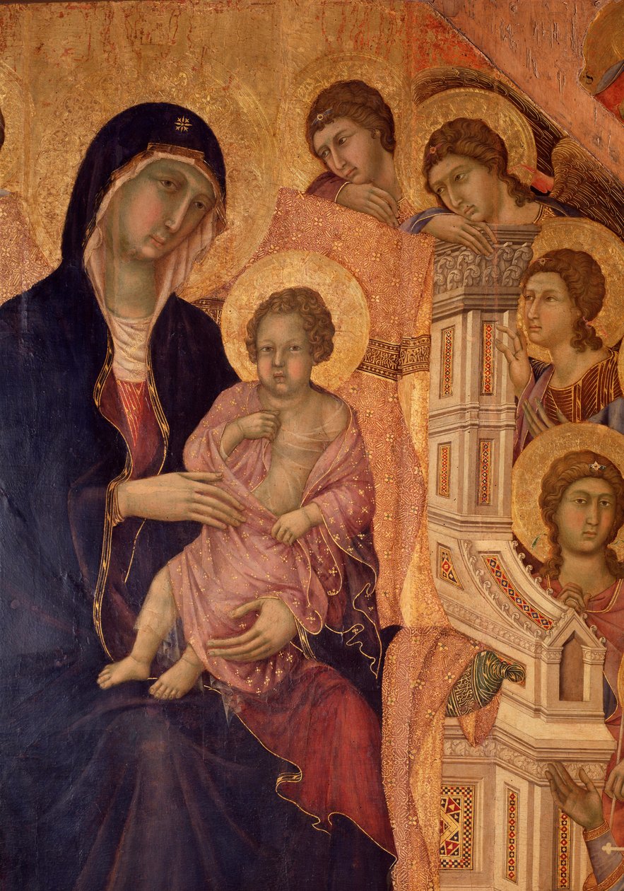 Virgin and Child on the Throne (La Maesta altarpiece) by Duccio di Buoninsegna