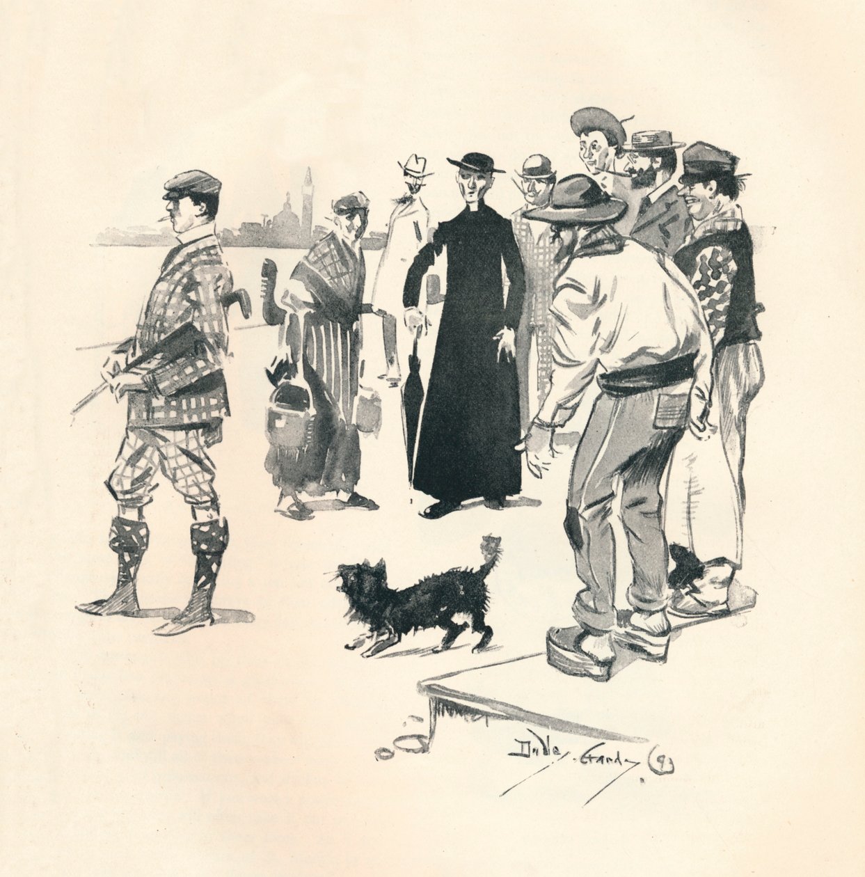 Knickerbockers in Venice, 1893, 1894 by Dudley Hardy