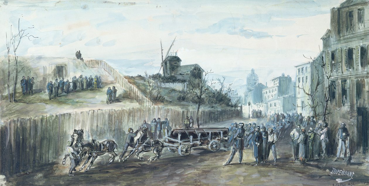 Incident during the Paris Commune of 1870 by Dupendant