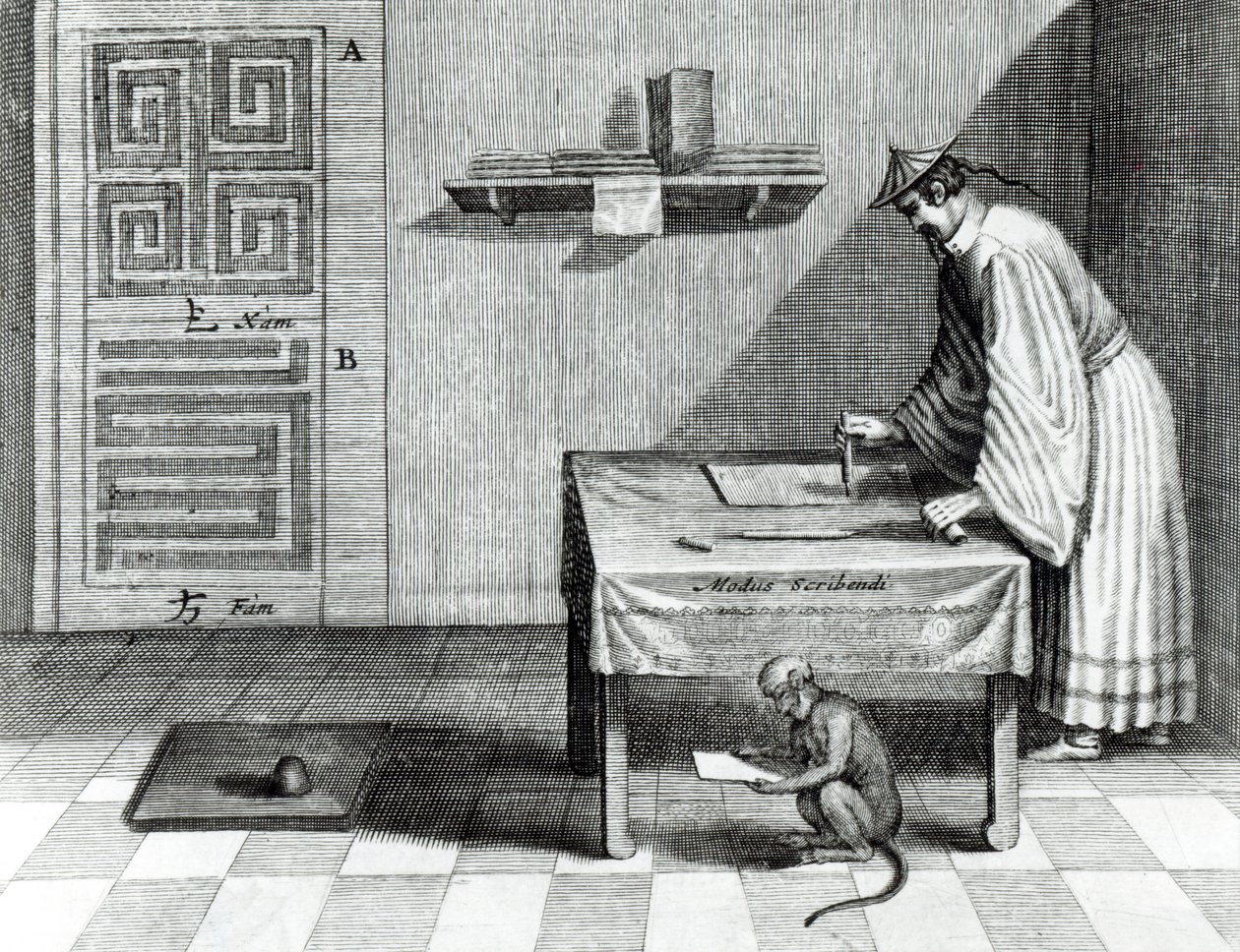 A Chinese Scribe, from 