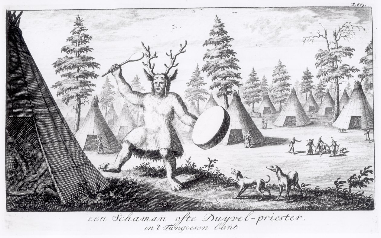 Native American Shaman by Dutch School