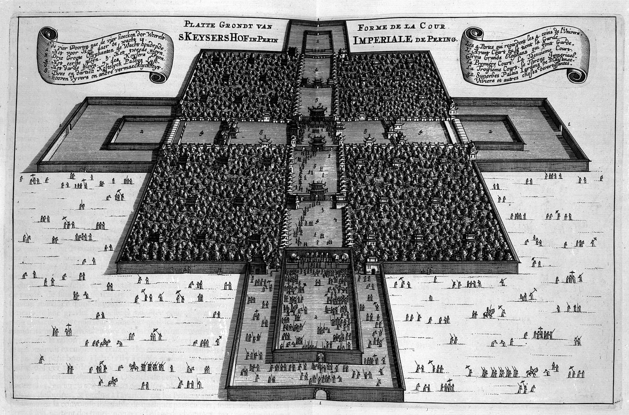 Plan of the Imperial Palace in Peking by Dutch School