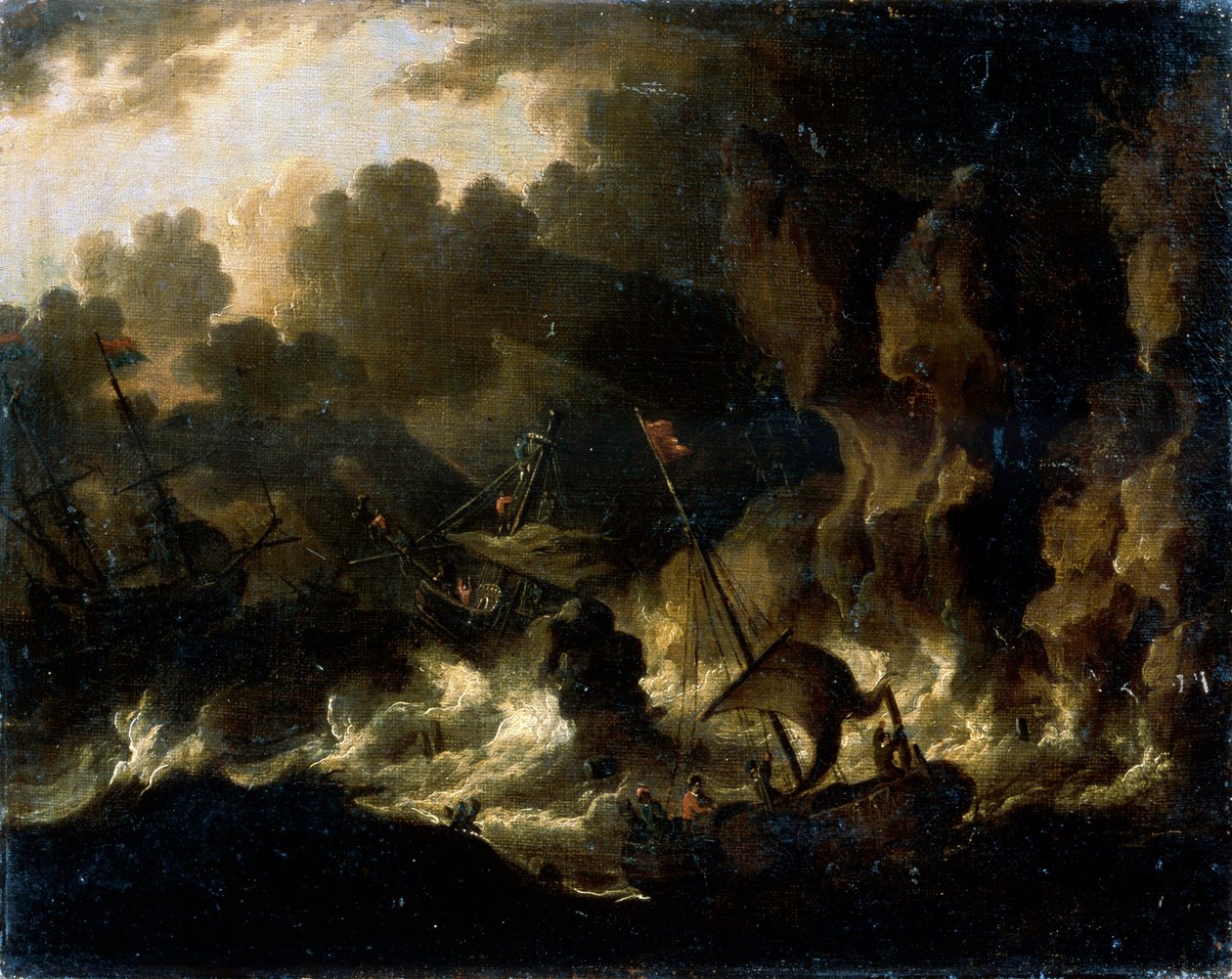Stormy Sea, 17th century by Dutch Master