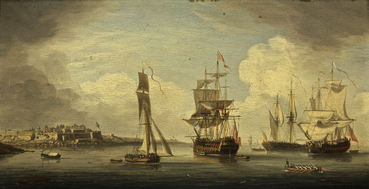A Sea Port by Dutch School