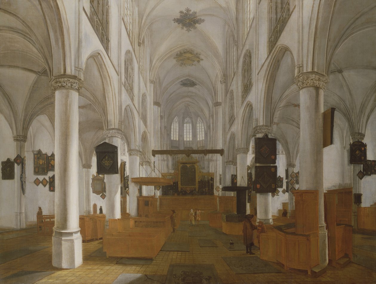 An Interior of the Church of St. Gertrud in Bergen Op Zoom by Dutch School
