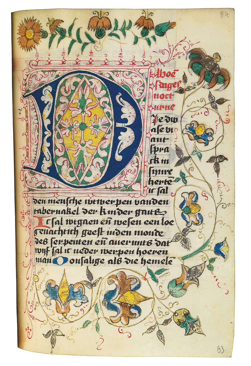 Book of Hours and Prayerbook in Dutch, Lower Rhineland, Emmerich, Cleves, c.1480 by Dutch School