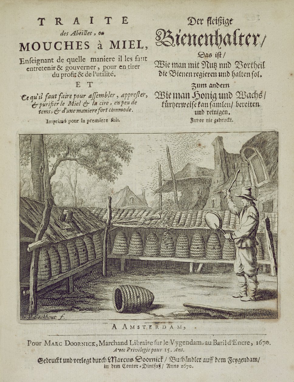 Cover of Traite des Abeilles, ou Mouches a Miel by Dutch School