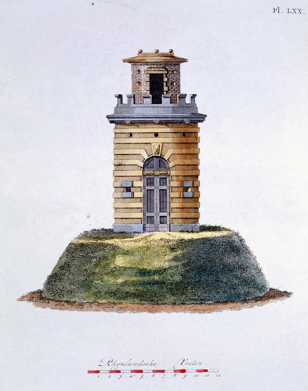 Design from Magazine of Garden Gems by G. van Laar, published 1802 by Dutch School