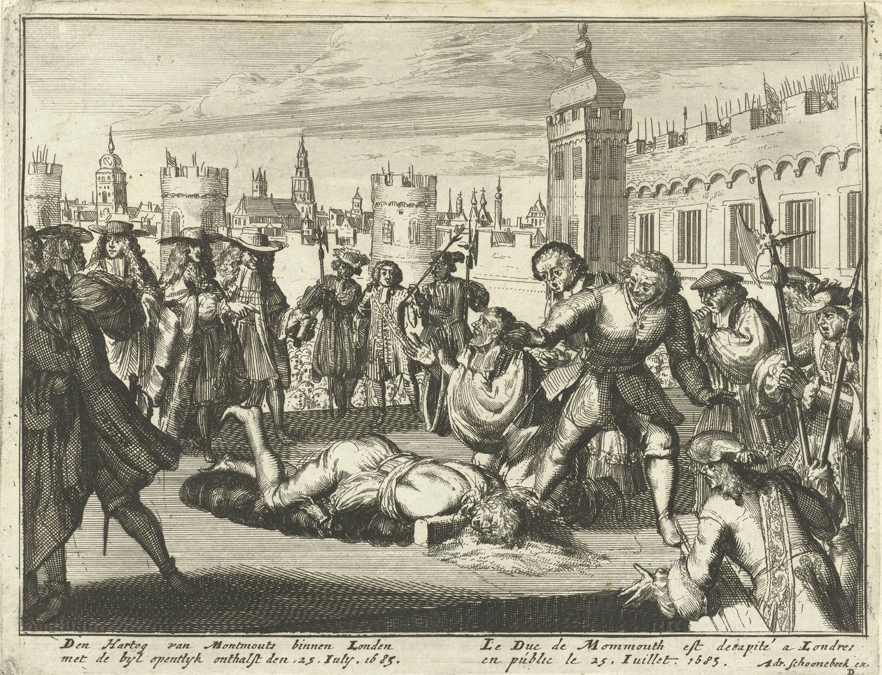 Execution of the Duke of Monmouth, 15th July 1685 by Dutch School
