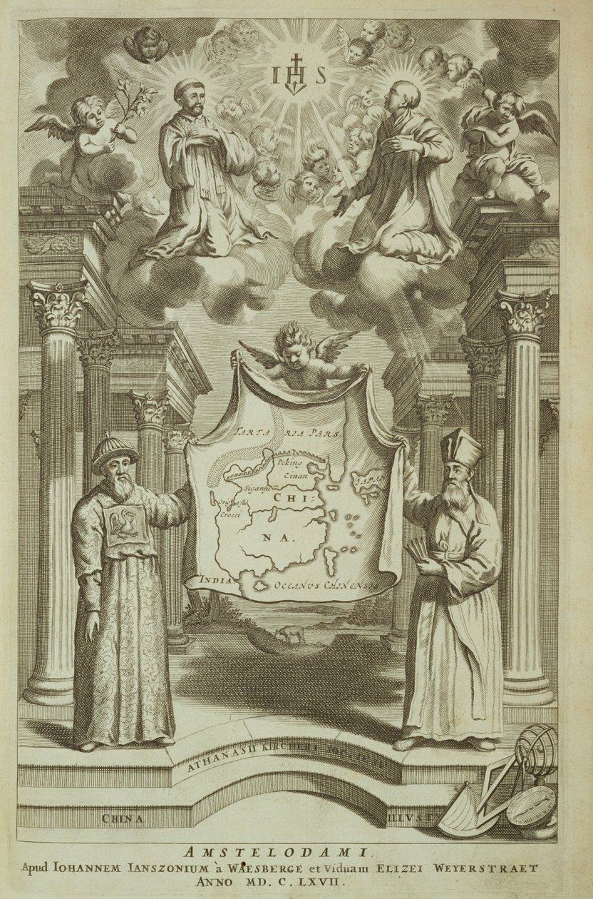 Frontispiece to China Illustrated by Athanasius Kircher, 1667 by Dutch School