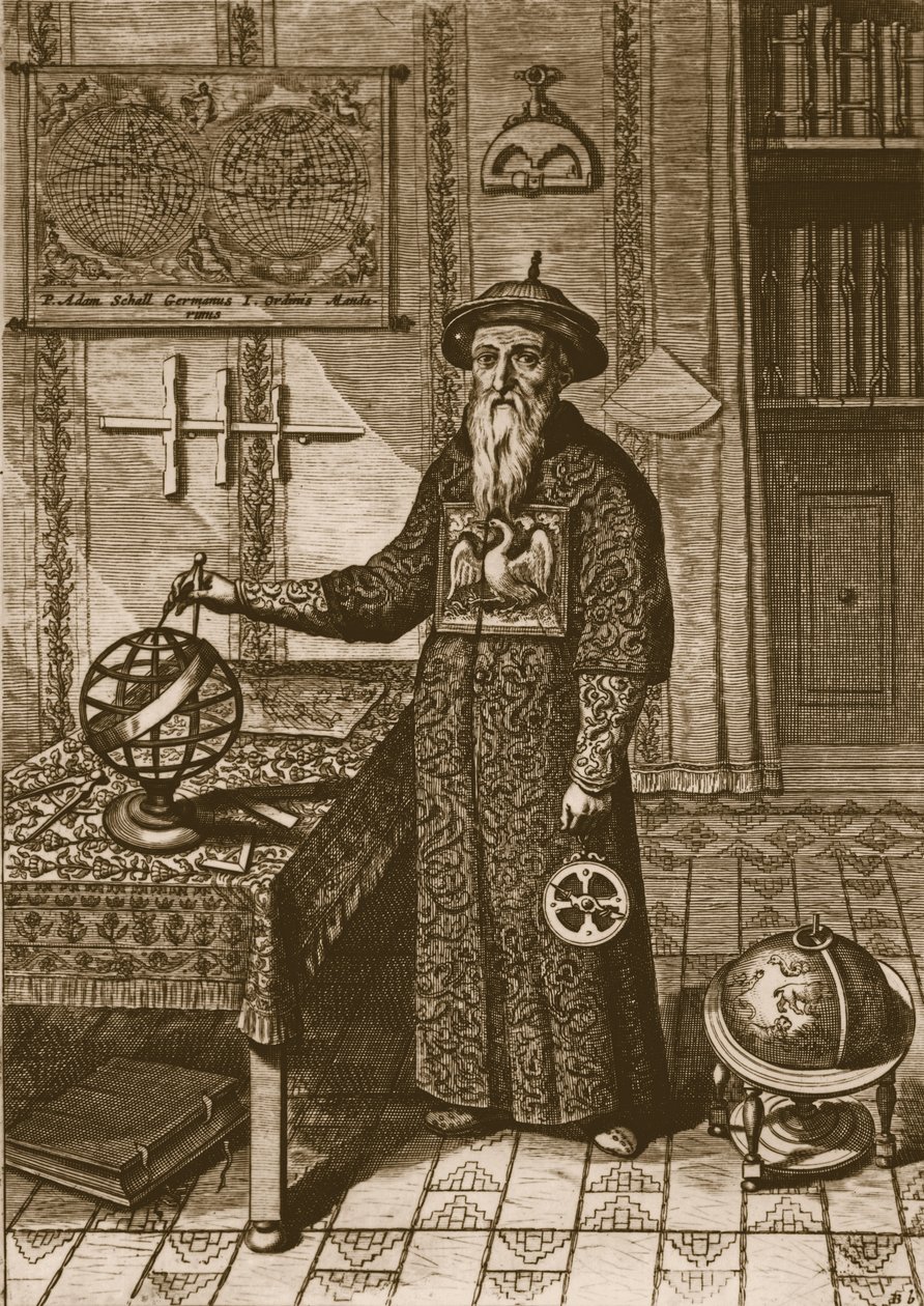 Johann Adam Schall von Bell (from China Illustrata by Athanasius Kircher, 1667) by Dutch School