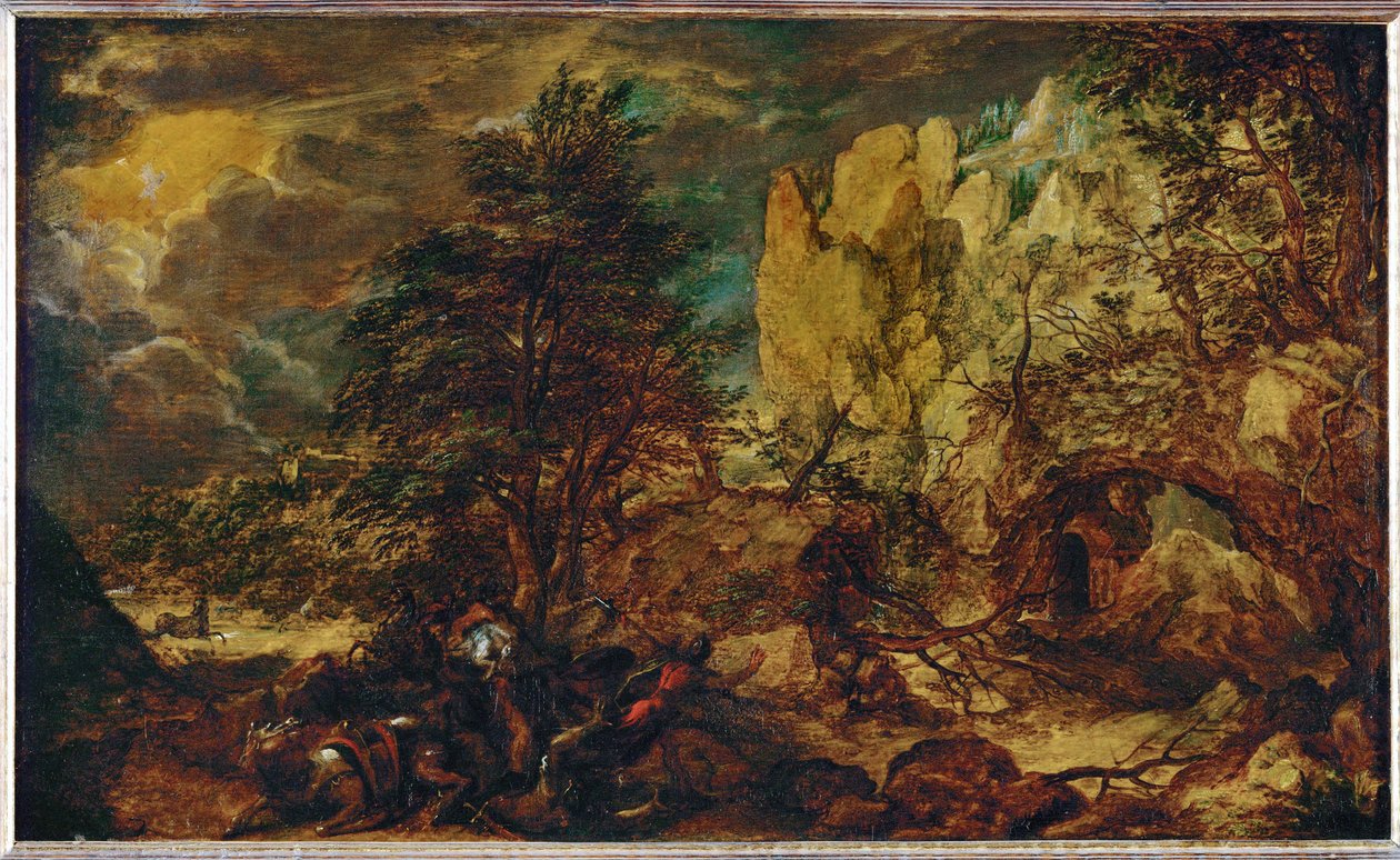 Landscape at Night by Dutch School