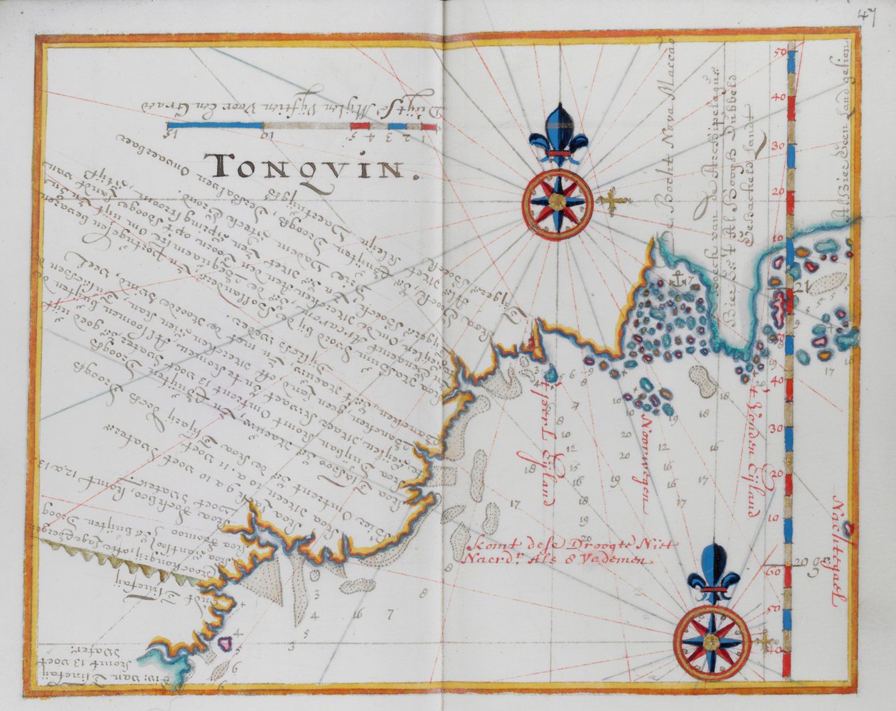 Map of Tonquin, China by Dutch School