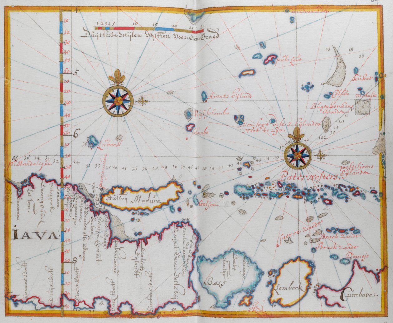Map of the Islands of Java; Madura; Bali and other islands by Dutch School