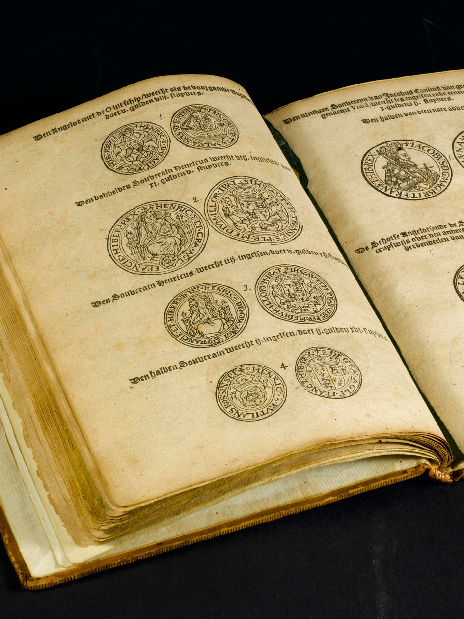 Money Book with Engravings of English Coins by Dutch School